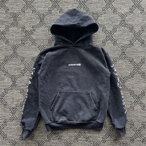 Acronym ROG Sweatshirt Men's Small Black Faded Hoodie Republic of Gamers FIS9-RS